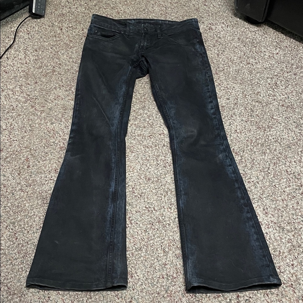Wornstar hellraiser Classic Black/blue Women's flare leg Jeans